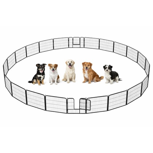 Metal dog playpen - metal, foldable