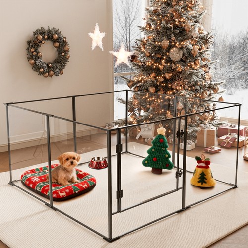 Large dog house spacious clear - house,