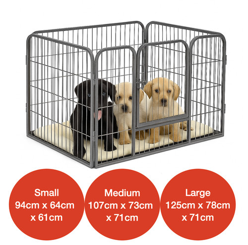 Barker 4pc dog cage puppy - 4pc, cage/puppy