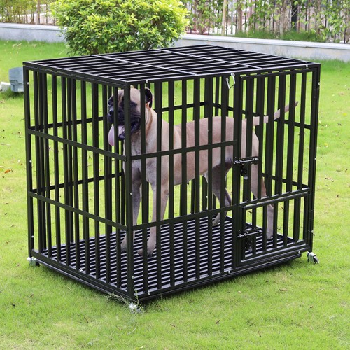 Heavy duty steel dog pen - steel, run