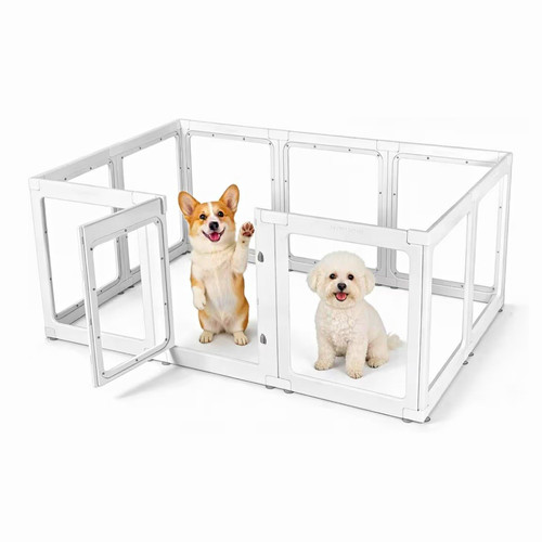 Acrylic indoor dog playpen pen - acrylic,