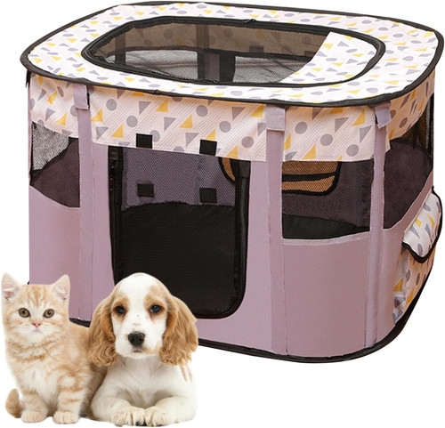 Enclosed pet playpen tent - enclosed,