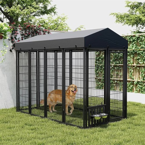 Xxl large outdoor dog kennel - large,