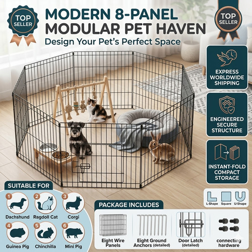 Dog pet pen panel - dog,
